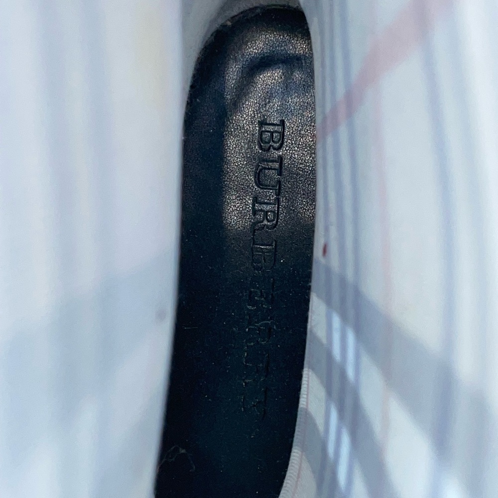 Burberry Haymarket Rain Boots Classic Check Round Toe Size 38 (US 5) - Picture 4 of 6